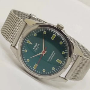 Hmt Pilot Mechanical Handwinding Movement stainless Steel Para Shock 17 Jewels Analog Dial Wrist Watch For Men National Watches