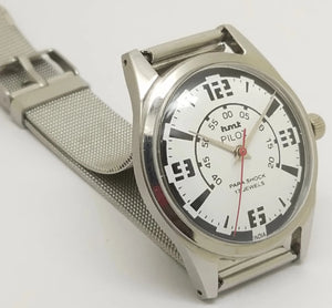 Hmt Pilot Mechanical Handwinding Movement stainless Steel Para Shock 17 Jewels Analog Dial Wrist Watch For Men National Watches