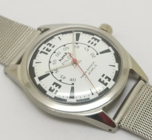 Hmt Pilot Mechanical Handwinding Movement stainless Steel Para Shock 17 Jewels Analog Dial Wrist Watch For Men National Watches
