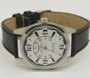 Hmt Pilot Mechanical Handwinding Movement leather Jewels Analog Dial Wrist Watch For Me National Watches