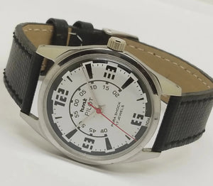 Hmt Pilot Mechanical Handwinding Movement leather Jewels Analog Dial Wrist Watch For Me National Watches