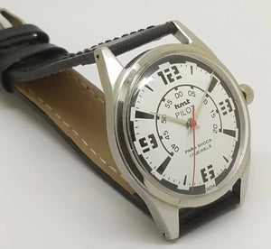 Hmt Pilot Mechanical Handwinding Movement leather Jewels Analog Dial Wrist Watch For Me National Watches
