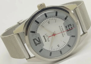 Hmt Pilot Mechanical Handwinding Movement stainless Steel Para Shock 17 Jewels Analog Dial Wrist Watch For Men National Watches