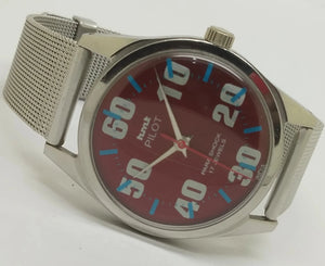 Hmt Pilot Mechanical Handwinding Movement stainless Steel Para Shock 17 Jewels Analog Dial Wrist Watch For Men National Watches