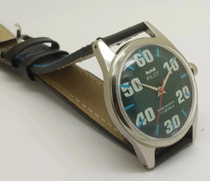 Hmt Pilot Mechanical Handwinding Movement leather Jewels Analog Dial Wrist Watch For Me National Watches