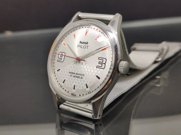 Hmt Pilot Mechanical Handwinding Movement stainless Steel Para Shock 17 Jewels Analog Dial Wrist Watch For Me National Watches