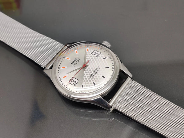 Hmt Pilot Mechanical Handwinding Movement stainless Steel Para Shock 17 Jewels Analog Dial Wrist Watch For Me National Watches