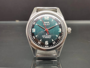 Hmt Pilot Mechanical Handwinding Movement stainless Steel Para Shock 17 Jewels Analog Dial Wrist Watch For Me National Watches