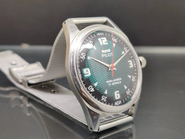 Hmt Pilot Mechanical Handwinding Movement stainless Steel Para Shock 17 Jewels Analog Dial Wrist Watch For Me National Watches