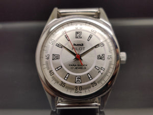 Hmt Pilot Mechanical Handwinding Movement stainless Steel Para Shock 17 Jewels Analog Dial Wrist Watch For Me National Watches