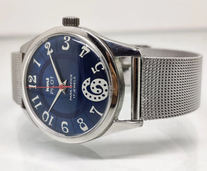 Hmt Pilot Mechanical Handwinding Movement stainless Steel Para Shock 17 Jewels Analog Dial Wrist Watch For Men National Watches