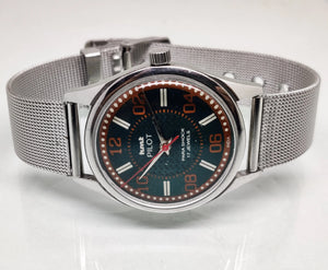 Hmt Pilot Mechanical Handwinding Movement stainless Steel Para Shock 17 Jewels Analog Dial Wrist Watch For Men National Watches