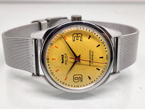 Hmt Pilot Mechanical Handwinding Movement stainless Steel Para Shock 17 Jewels Analog Dial Wrist Watch For Men National Watches