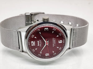 Hmt Pilot Mechanical Handwinding Movement stainless Steel Para Shock 17 Jewels Analog Dial Wrist Watch For Men National Watches