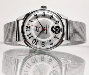 Hmt Pilot Mechanical Handwinding Movement stainless Steel Para Shock 17 Jewels Analog Dial Wrist Watch For Men National Watches
