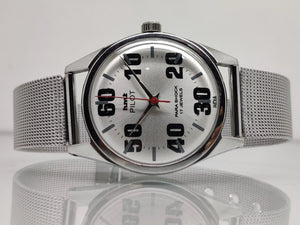 Hmt Pilot Mechanical Handwinding Movement stainless Steel Para Shock 17 Jewels Analog Dial Wrist Watch For Men National Watches