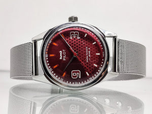 Hmt Pilot Mechanical Handwinding Movement stainless Steel Para Shock 17 Jewels Analog Dial Wrist Watch For Men National Watches