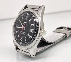 Hmt Pilot Mechanical Handwinding Movement stainless Steel Para Shock 17 Jewels Analog Dial Wrist Watch For Men National Watches
