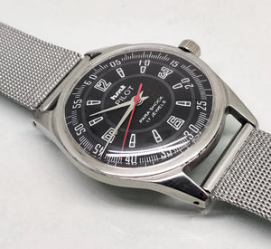 Hmt Pilot Mechanical Handwinding Movement stainless Steel Para Shock 17 Jewels Analog Dial Wrist Watch For Men National Watches