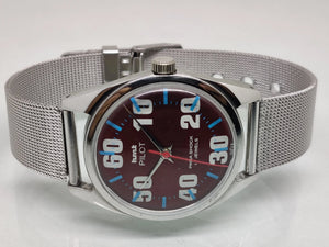 Hmt Pilot Mechanical Handwinding Movement stainless Steel Para Shock 17 Jewels Analog Dial Wrist Watch For Men National Watches