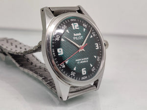 Hmt Pilot Mechanical Handwinding Movement stainless Steel Para Shock 17 Jewels Analog Dial Wrist Watch For Men National Watches