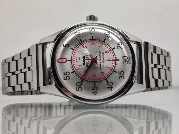 Hmt Pilot Mechanical Handwinding Movement stainless Steel Para Shock 17 Jewels Analog Dial Wrist Watch For Men National Watches