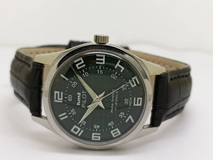 Hmt Pilot Mechanical Handwinding Movement stainless Steel Para Shock 17 Jewels Analog Dial Wrist Watch For Men National Watches