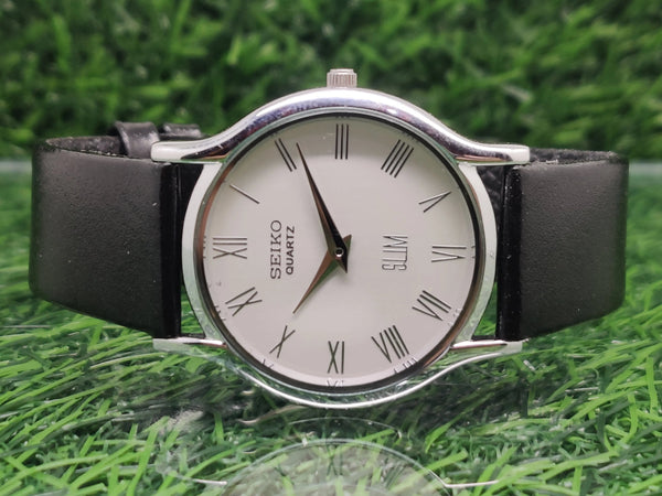 Seiko 5 Black Dial quartz Watch - National Watches