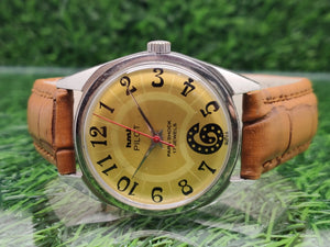Hmt Pilot Mechanical Handwinding Movement leather Jewels Analog Dial Wrist Watch For Me National Watches