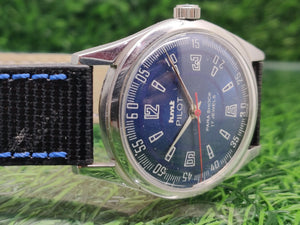 Hmt Pilot Mechanical Handwinding Movement leather Jewels Analog Dial Wrist Watch For Me National Watches