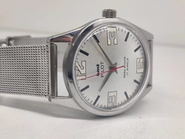 Hmt Pilot Mechanical Handwinding Movement stainless Steel Para Shock 17 Jewels Analog Dial Wrist Watch For Men National Watches