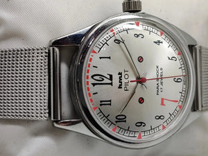 Hmt Pilot Mechanical Handwinding Movement stainless Steel Para Shock 17 Jewels Analog Dial Wrist Watch For Men National Watches