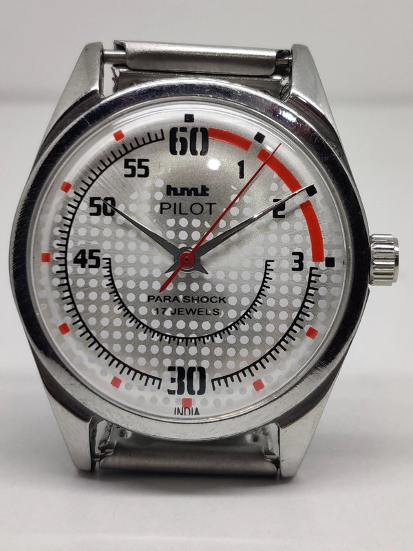 Hmt Pilot Mechanical Handwinding Movement stainless Steel Para Shock 17 Jewels Analog Dial Wrist Watch For Men National Watches