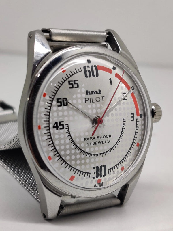 Hmt Pilot Mechanical Handwinding Movement stainless Steel Para Shock 17 Jewels Analog Dial Wrist Watch For Men National Watches