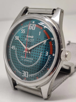 Hmt Pilot Mechanical Handwinding Movement stainless Steel Para Shock 17 Jewels Analog Dial Wrist Watch For Men National Watches