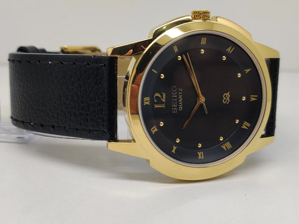 Seiko 5 Black Dial quartz WatchaSeiko Silim Quartz Watch – Sleek, Durable & Stylish Timepiece for Men/Women - National Watches