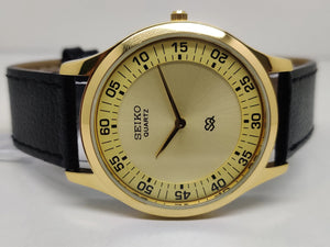 Seiko 5 Black Dial quartz WatcaSeiko Silim Quartz Watch – Sleek, Durable & Stylish Timepiece for Men/Womenh - National Watches