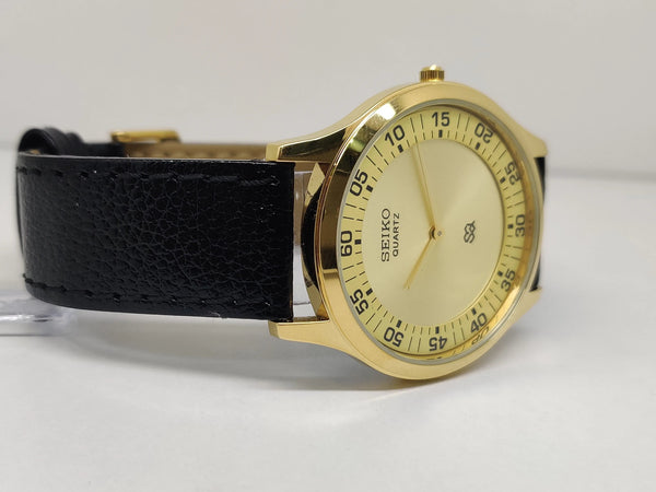 Seiko 5 Black Dial quartz WatcaSeiko Silim Quartz Watch – Sleek, Durable & Stylish Timepiece for Men/Womenh - National Watches