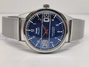 Hmt Pilot Mechanical Handwinding Movement stainless Steel Para Shock 17 Jewels Analog Dial Wrist Watch For Men National Watches