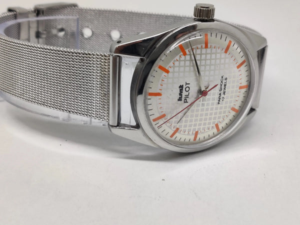 Hmt Pilot Mechanical Handwinding Movement stainless Steel Para Shock 17 Jewels Analog Dial Wrist Watch For Men National Watches