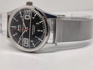Hmt Pilot Mechanical Handwinding Movement stainless Steel Para Shock 17 Jewels Analog Dial Wrist Watch For Men National Watches