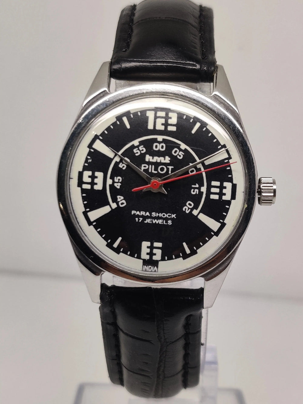 Hmt Pilot Mechanical Handwinding Movement stainless Steel Para Shock 17 Jewels Analog Dial Wrist Watch For Men National Watches