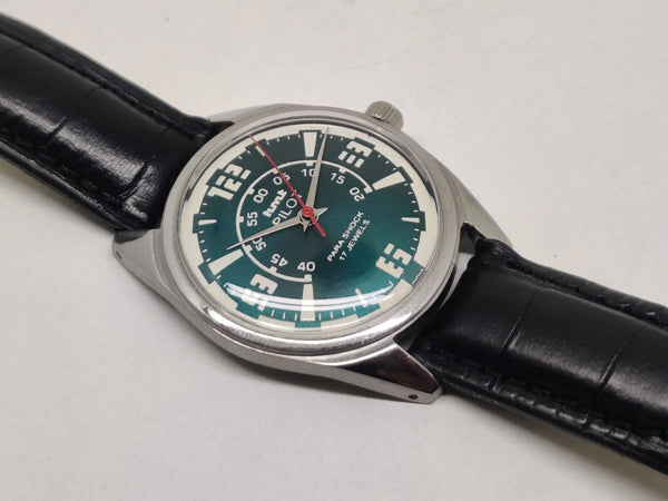 Hmt Pilot Mechanical Handwinding Movement stainless Steel Para Shock 17 Jewels Analog Dial Wrist Watch For Men National Watches