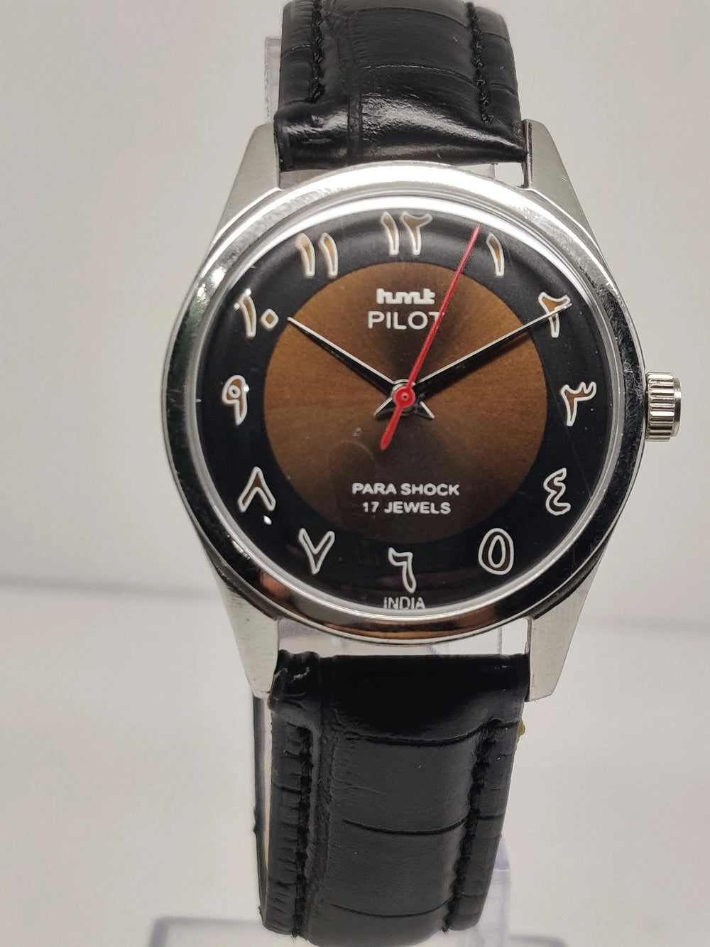 Hmt Pilot Mechanical Handwinding Movement stainless Steel Para Shock 17 Jewels Analog Dial Wrist Watch For Men National Watches
