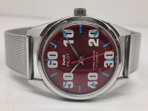 Hmt Pilot Mechanical Handwinding Movement stainless Steel Para Shock 17 Jewels Analog Dial Wrist Watch For Men National Watches