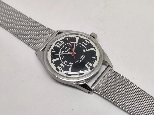 Hmt Pilot Mechanical Handwinding Movement stainless Steel Para Shock 17 Jewels Analog Dial Wrist Watch For Men National Watches