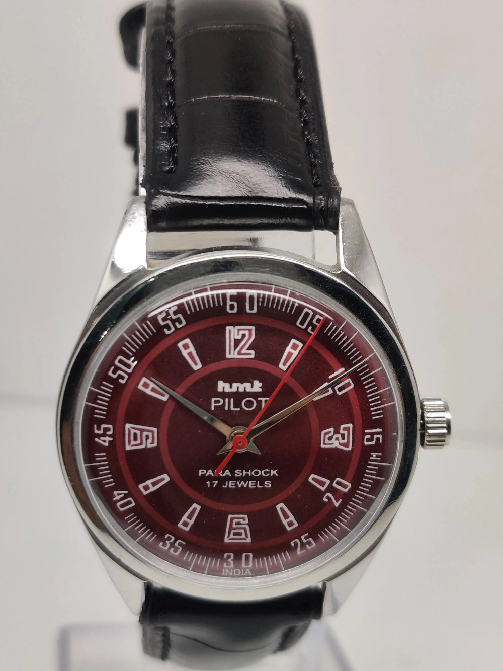 Hmt Pilot Mechanical Handwinding Movement stainless Steel Para Shock 17 Jewels Analog Dial Wrist Watch For Men National Watches