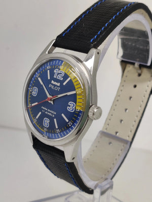Hmt Pilot Mechanical Handwinding Movement stainless Steel Para Shock 17 Jewels Analog Dial Wrist Watch For Men National Watches