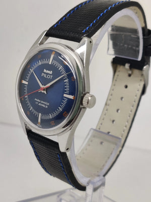 Hmt Pilot Mechanical Handwinding Movement stainless Steel Para Shock 17 Jewels Analog Dial Wrist Watch For Men National Watches