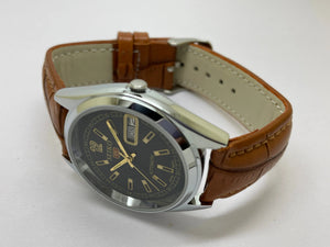 Seiko 5 Black Dial Automatic Vintage Watch National Watches
